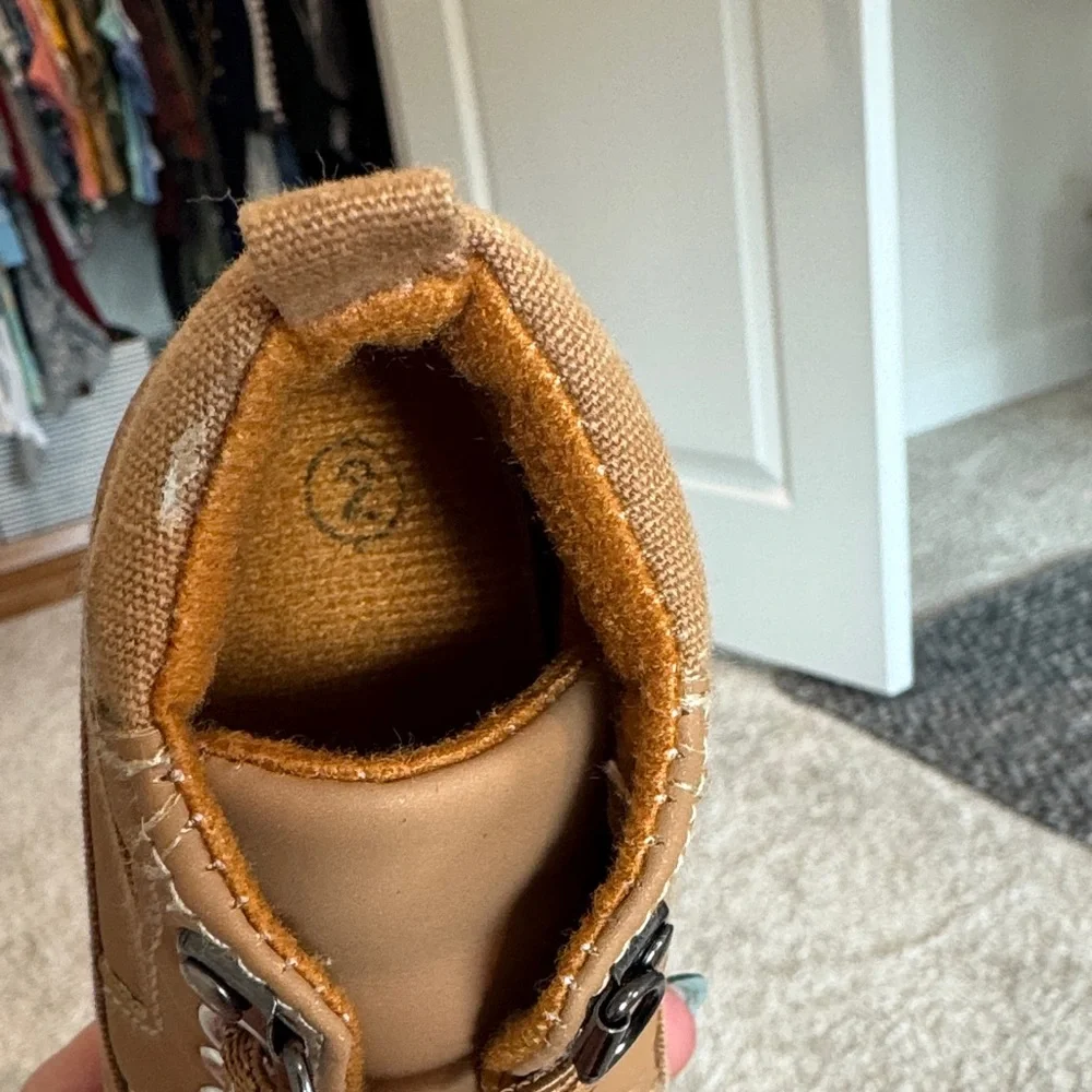 Carter's Brown Lace-Up Baby Walker Shoes